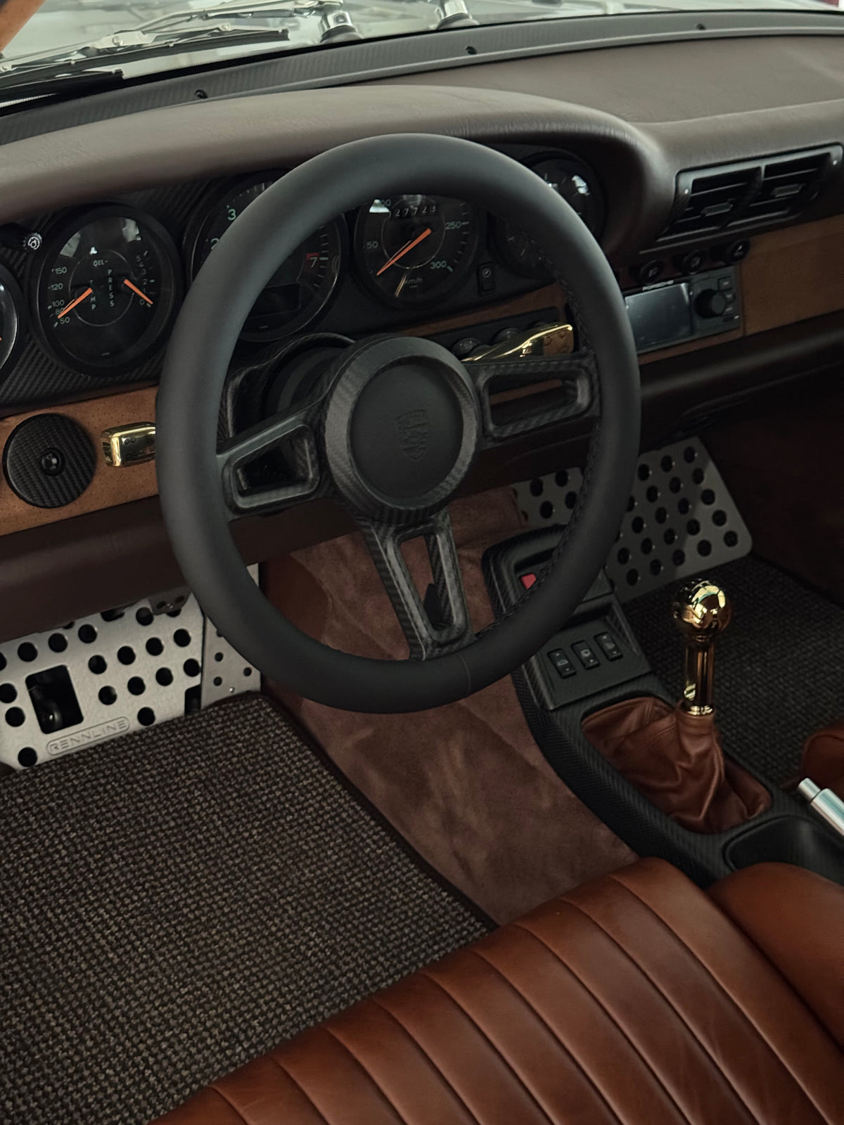 Gunther Werks-look gear knob for Porsche 993 (Gold)