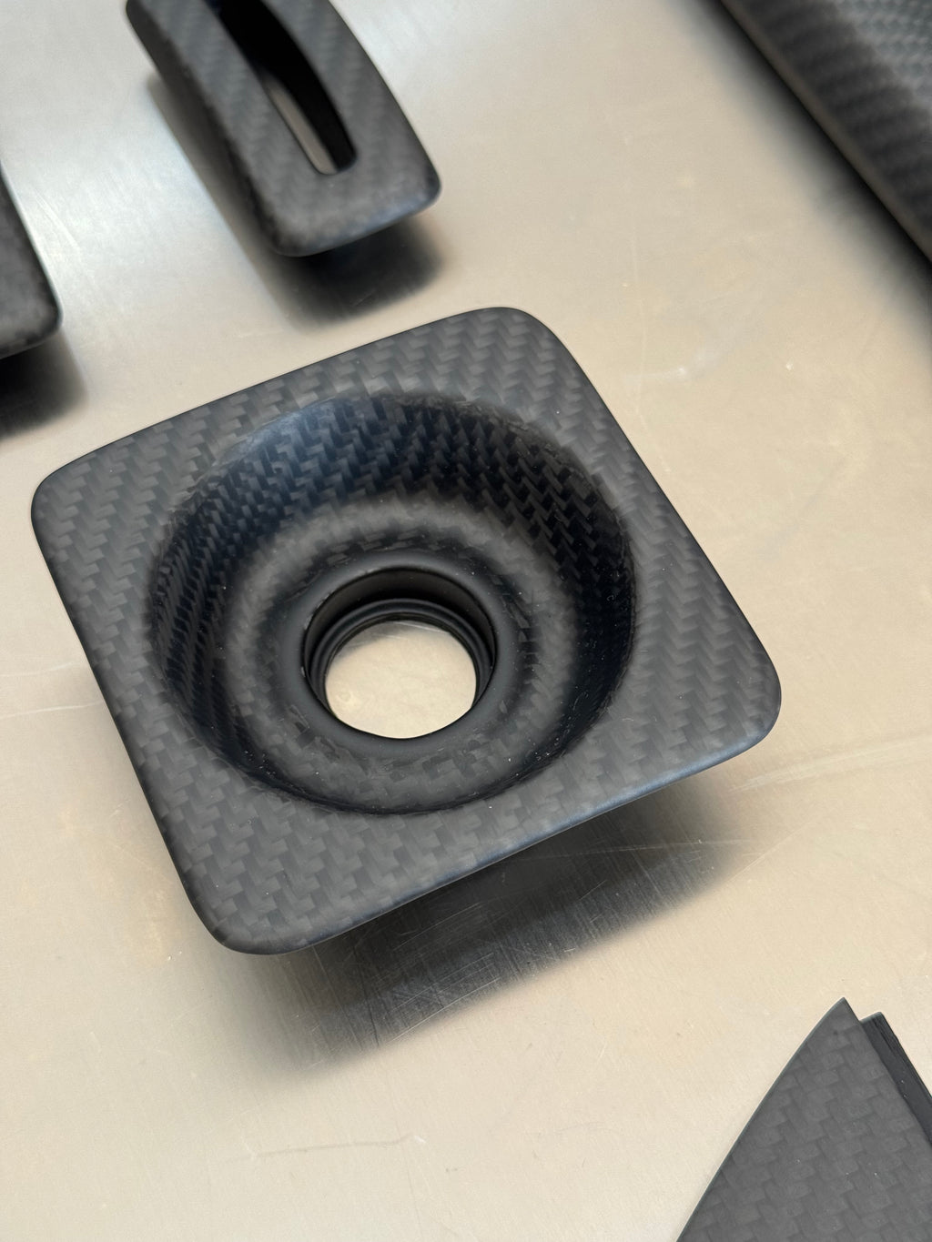 Carbon interior glove box handle Porsche 993