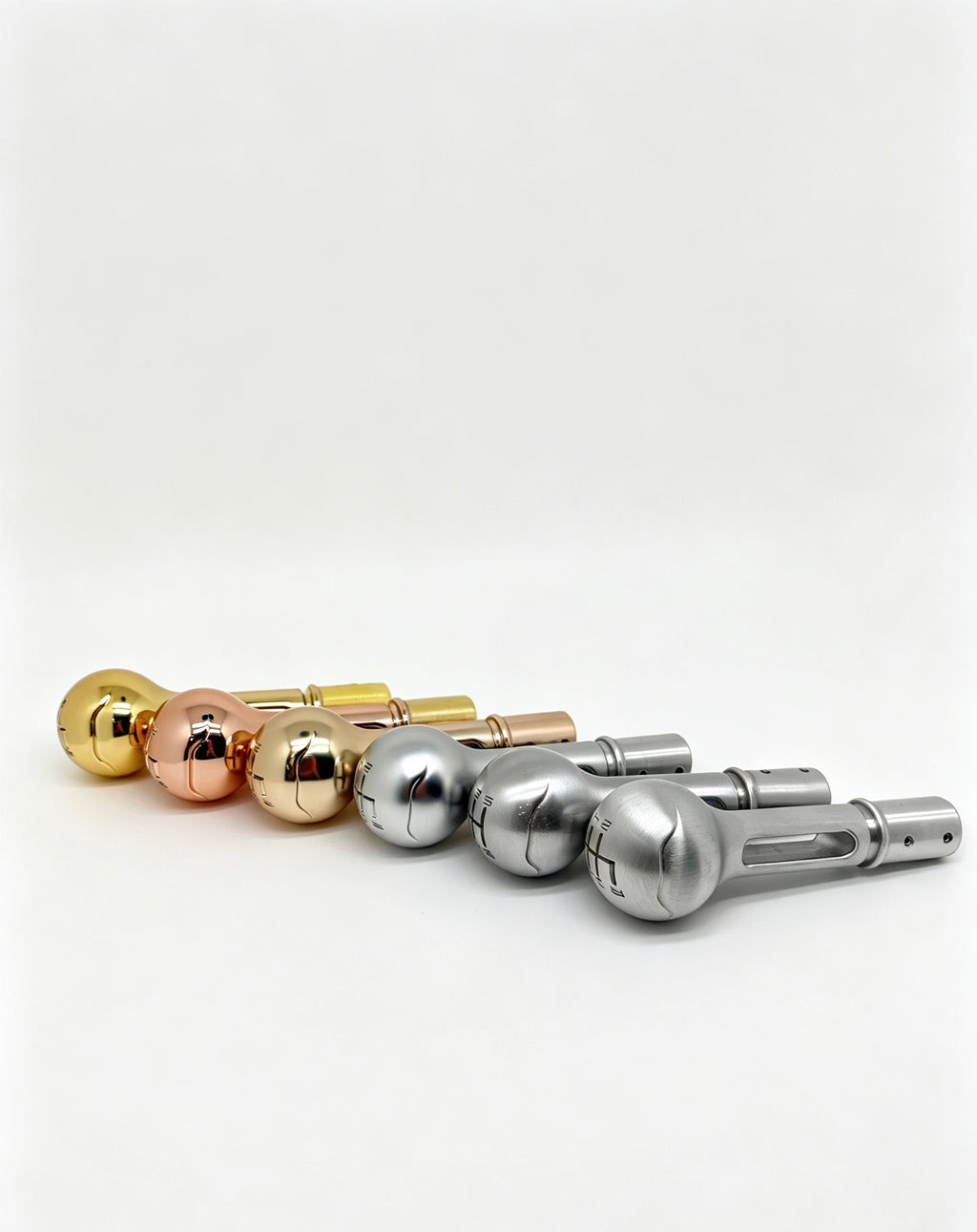 Gunther Werks-look gear knob for Porsche 993 (Vaccum Silver)