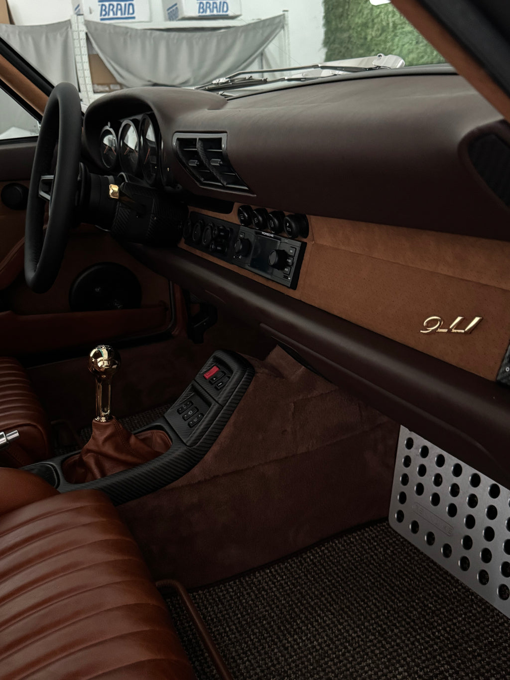Gunther Werks-look gear knob for Porsche 993 (Gold)