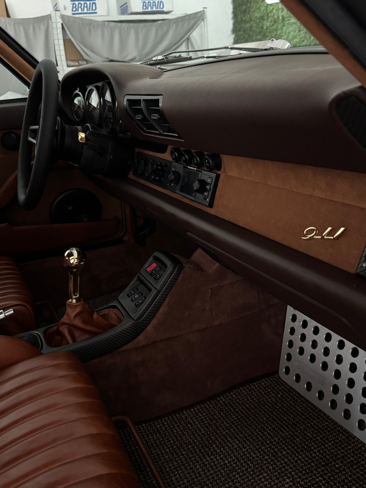 Gunther Werks-look gear knob for Porsche 993 (Gold)