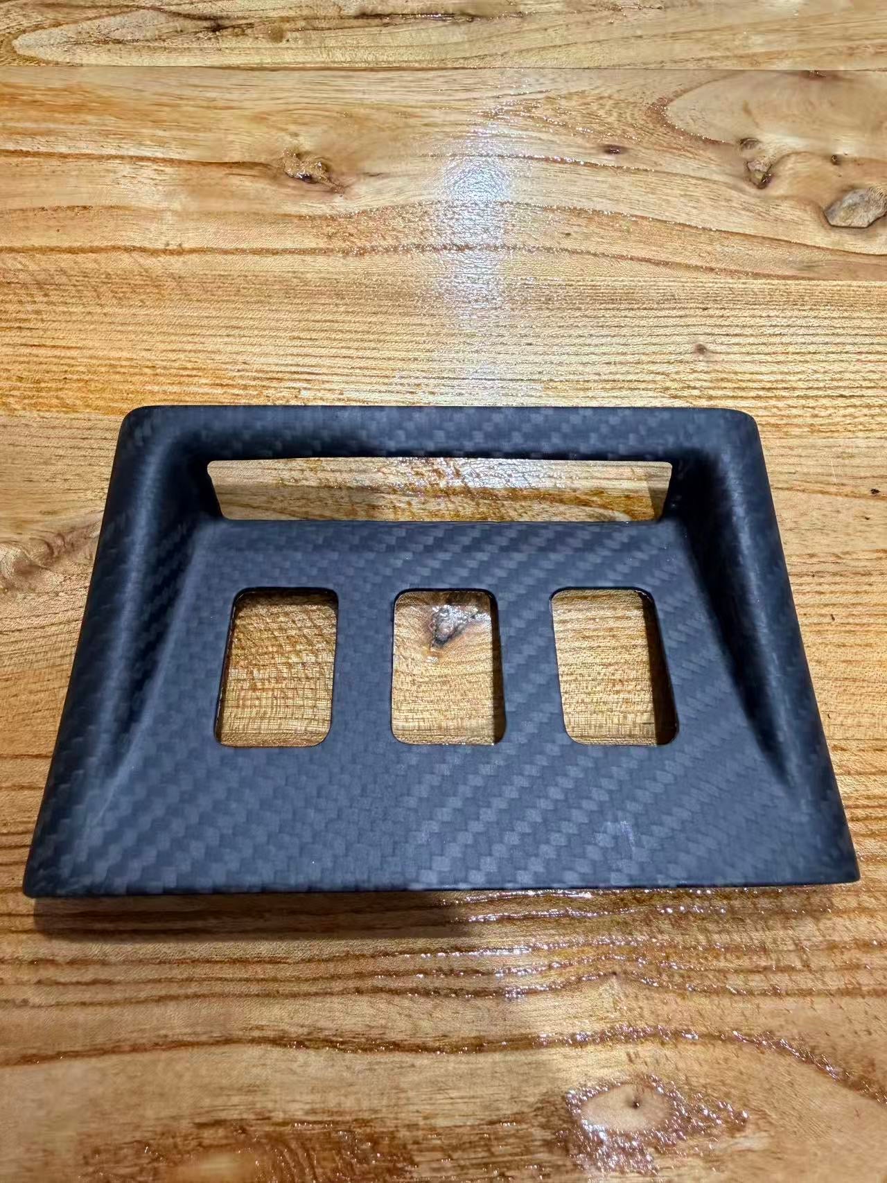 Carbon center console switch button panel A & B
