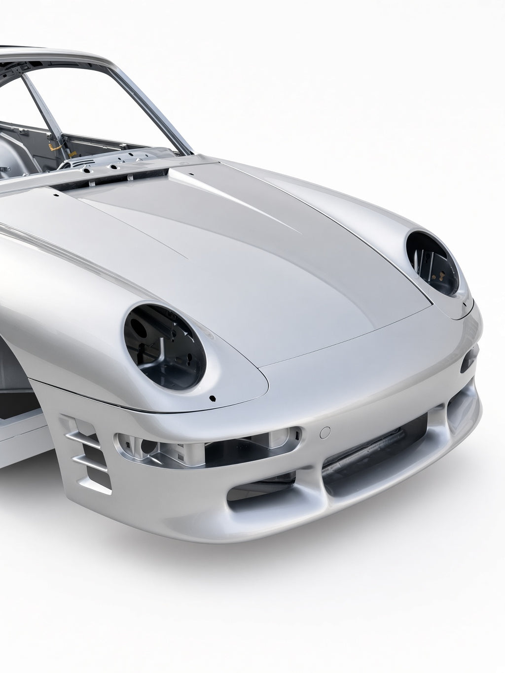 Carbon-Frontstoßfänger im RUF-CTR2-Look für Porsche 993 (R9350050510), passend für breite und schmale Karosserie