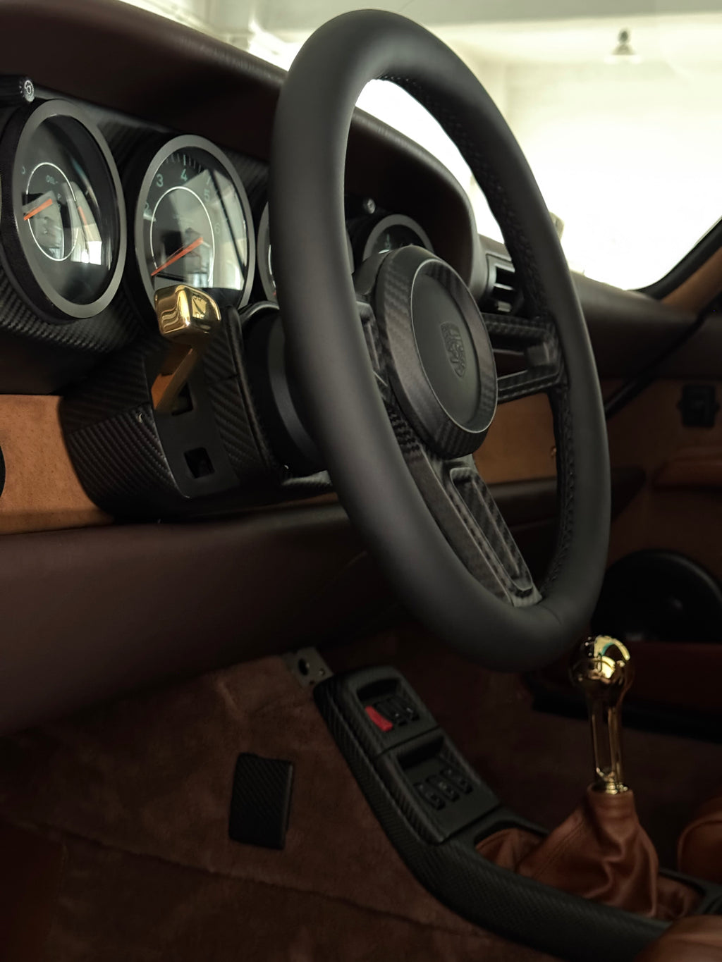 Gunther Werks-look gear knob for Porsche 993 (Gold)