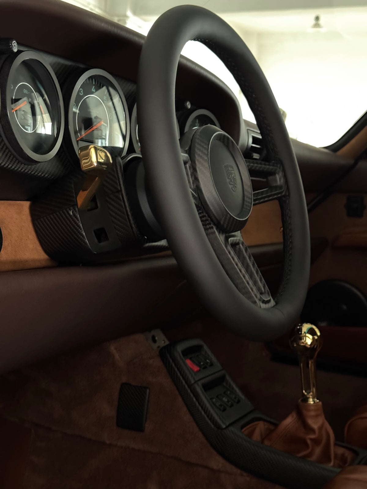 Gunther Werks-look gear knob for Porsche 993 (Gold)