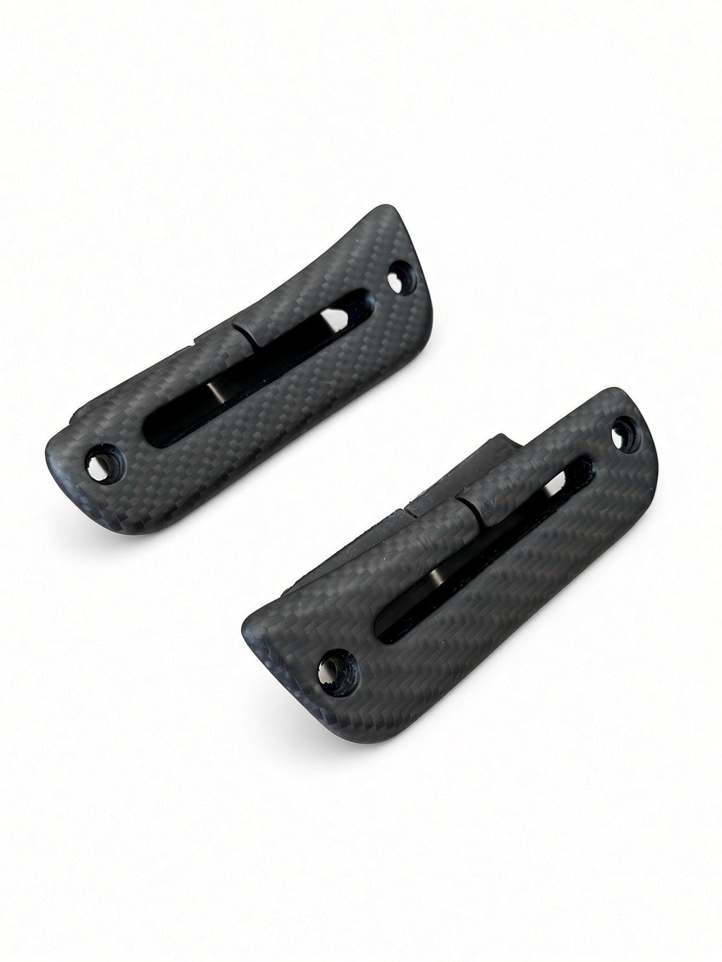 Carbon fiber rear seat belt bezels for Porsche 993 (Pair)