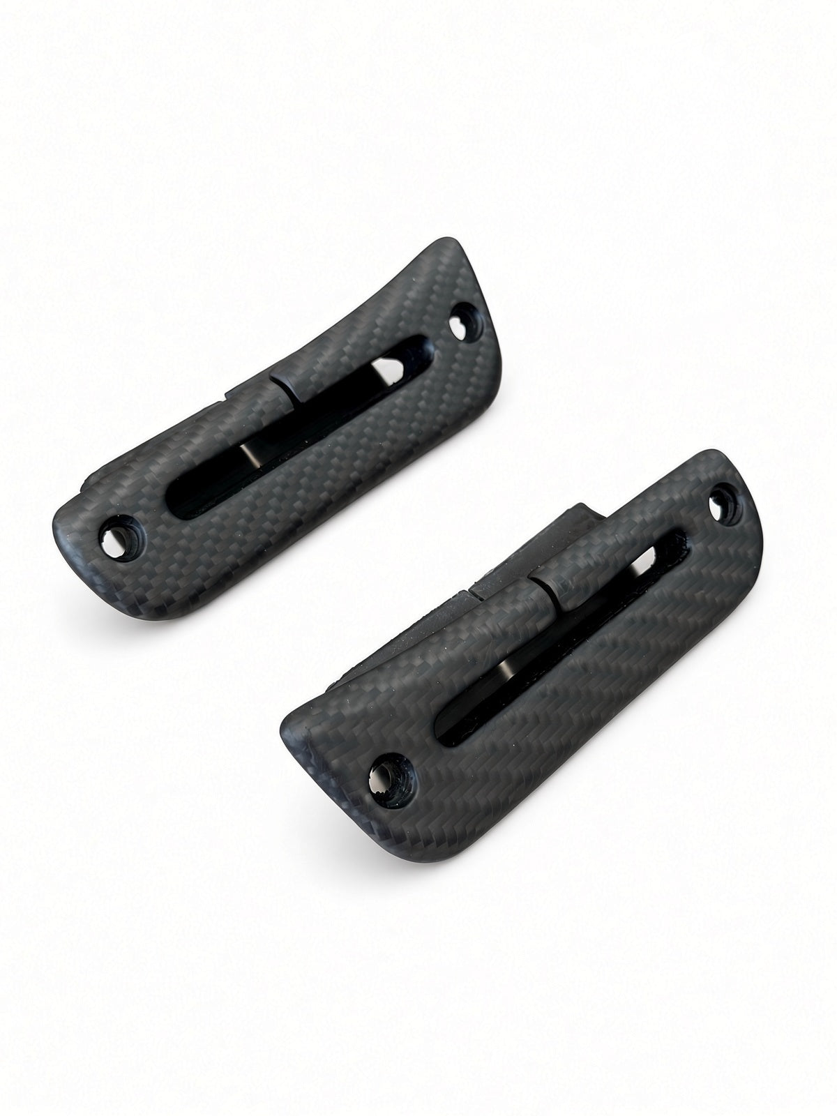 Carbon fiber rear seat belt bezels for Porsche 993 (Pair)