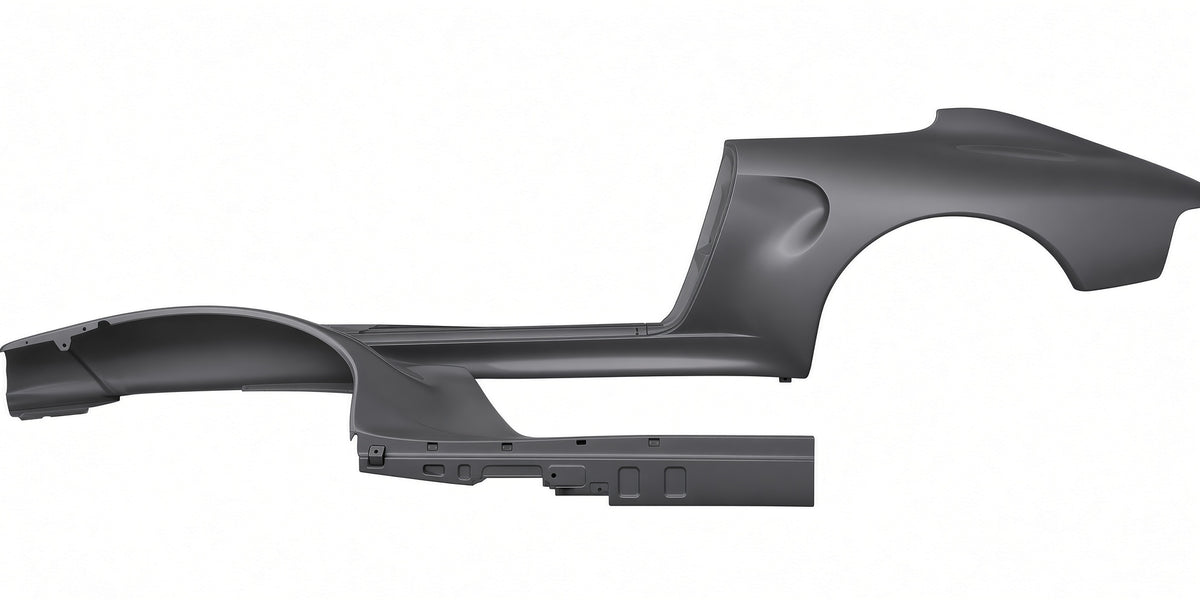 Metal rear quarter side panel(rear fender)of Porsche 993 Turbo/C2S/C4S-look Wide body(L)99350390102GRV
