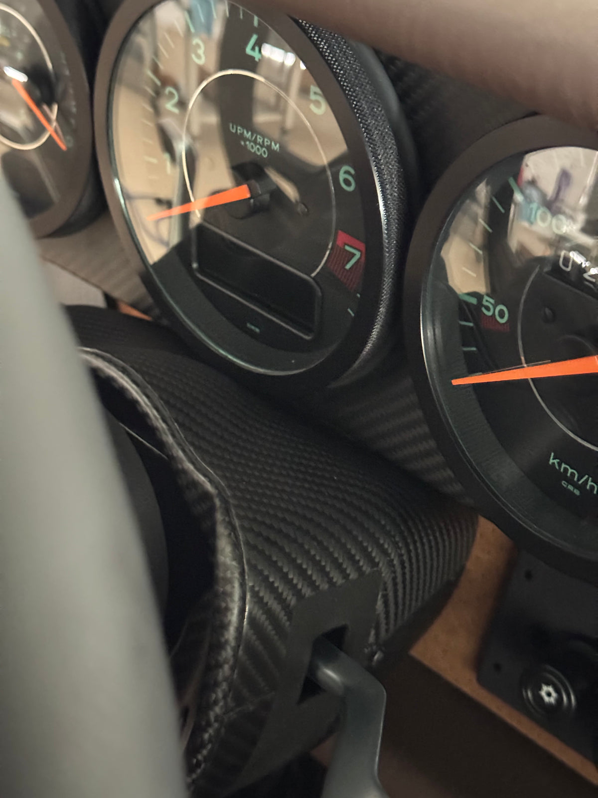 Carbon-Lenksäulenverkleidung für Porsche 993