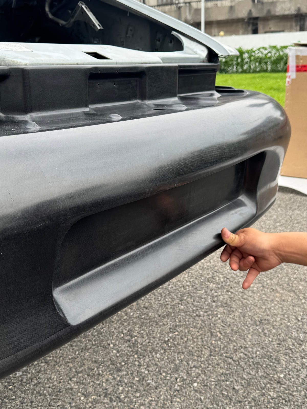 Carbon-Heckstoßfänger im RUF-CTR2-Look für Porsche 993 Wide Body (R9350550510), nur passend für 993 Wide Body