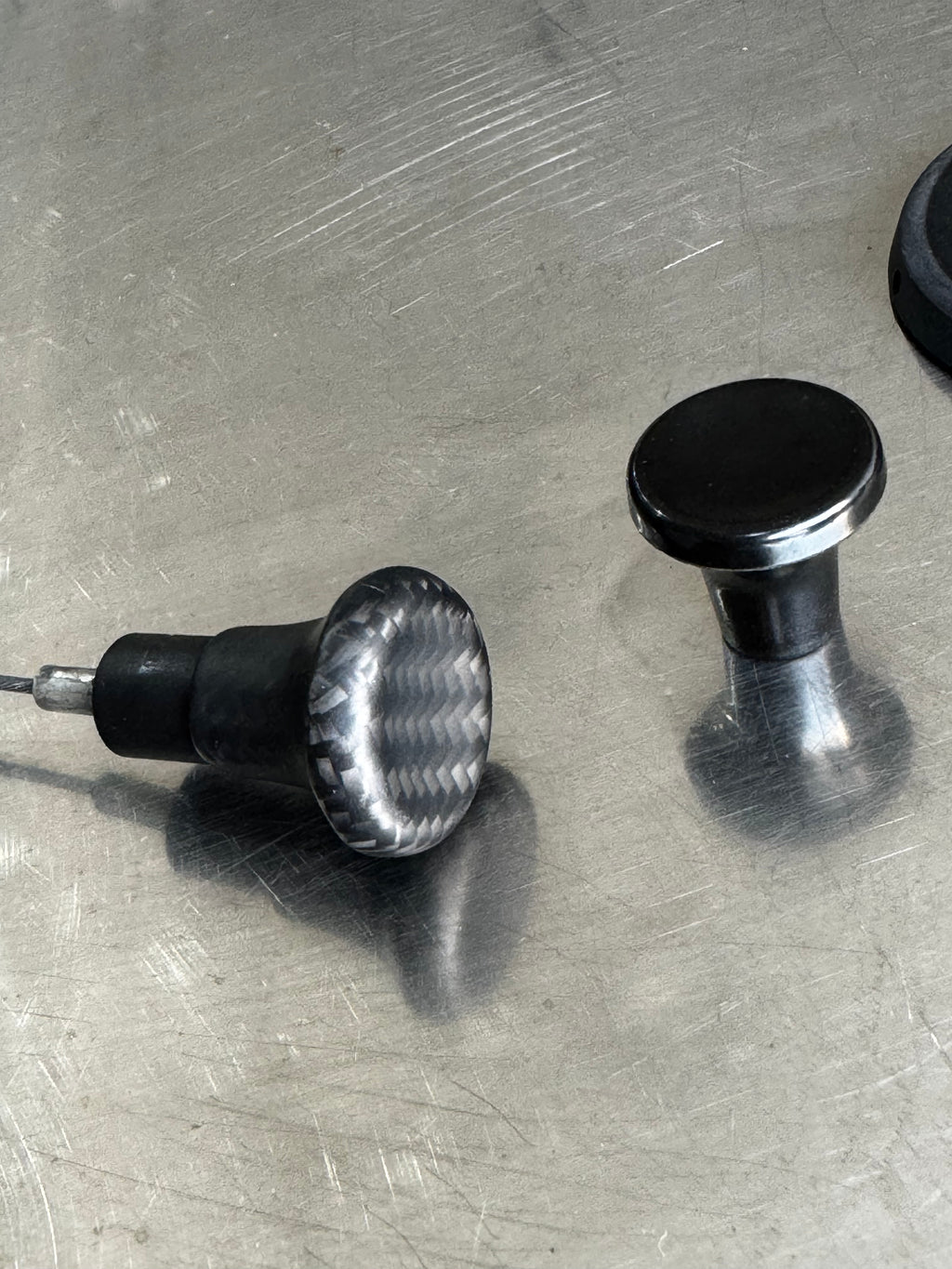 Carbon fuel door release knob Porsche 993/964/930/G-model/912/911F