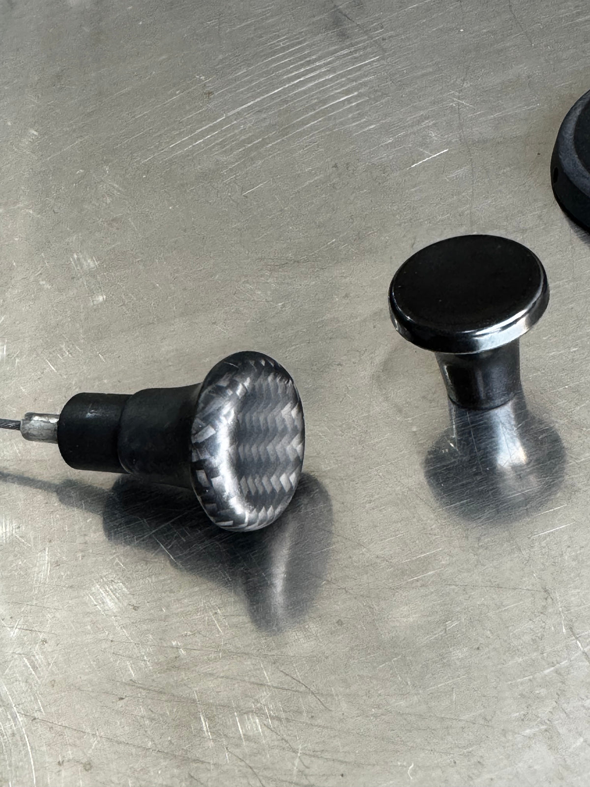 Carbon fuel door release knob Porsche 993/964/930/G-model/912/911F