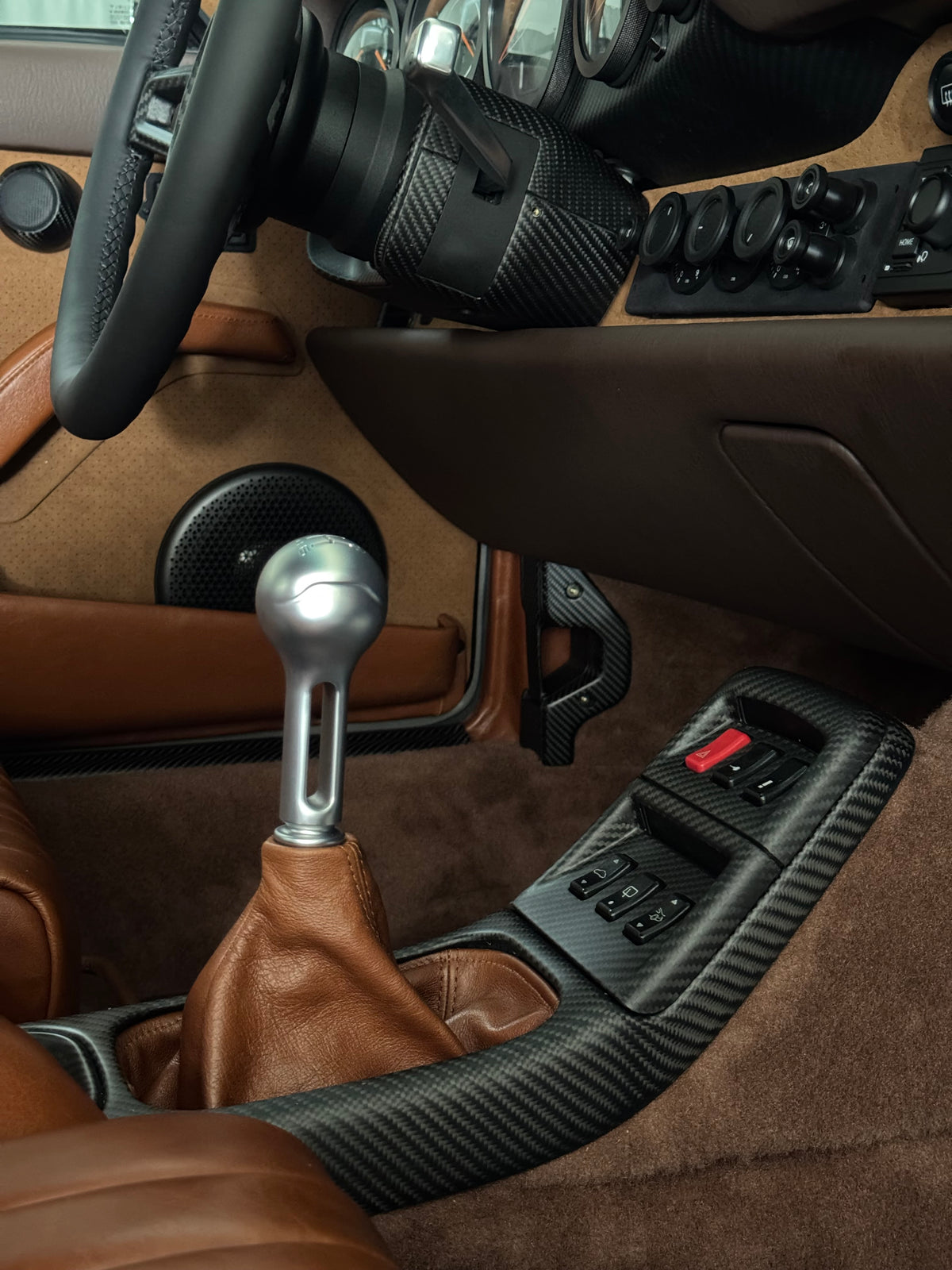 Gunther Werks-look gear knob for Porsche 993 (Vaccum Silver)